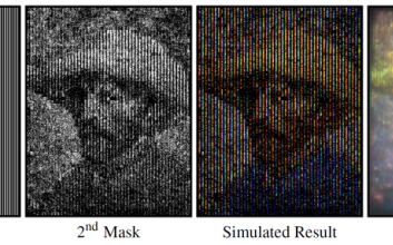 Dispersion-based Color Projection using Masked Prisms