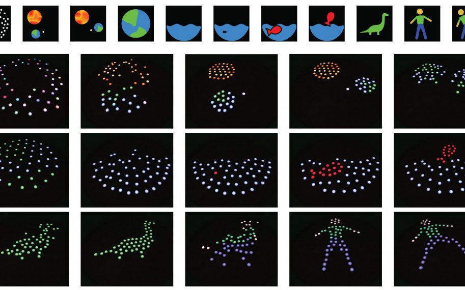 Image and Animation Display with Multiple Mobile Robots