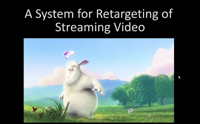 A System for Retargeting of Streaming Video