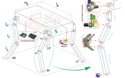 Concurrent Optimization of Mechanical Design and Locomotion Control of a Legged Robot