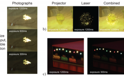 Geometric and Photometric Consistency in a Mixed Video and Galvanoscopic Scanning Laser Projection Mapping System