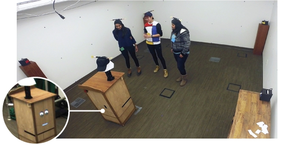 Towards Robot Autonomy in Group Conversations: Understanding the Effects of Body Orientation and Gaze