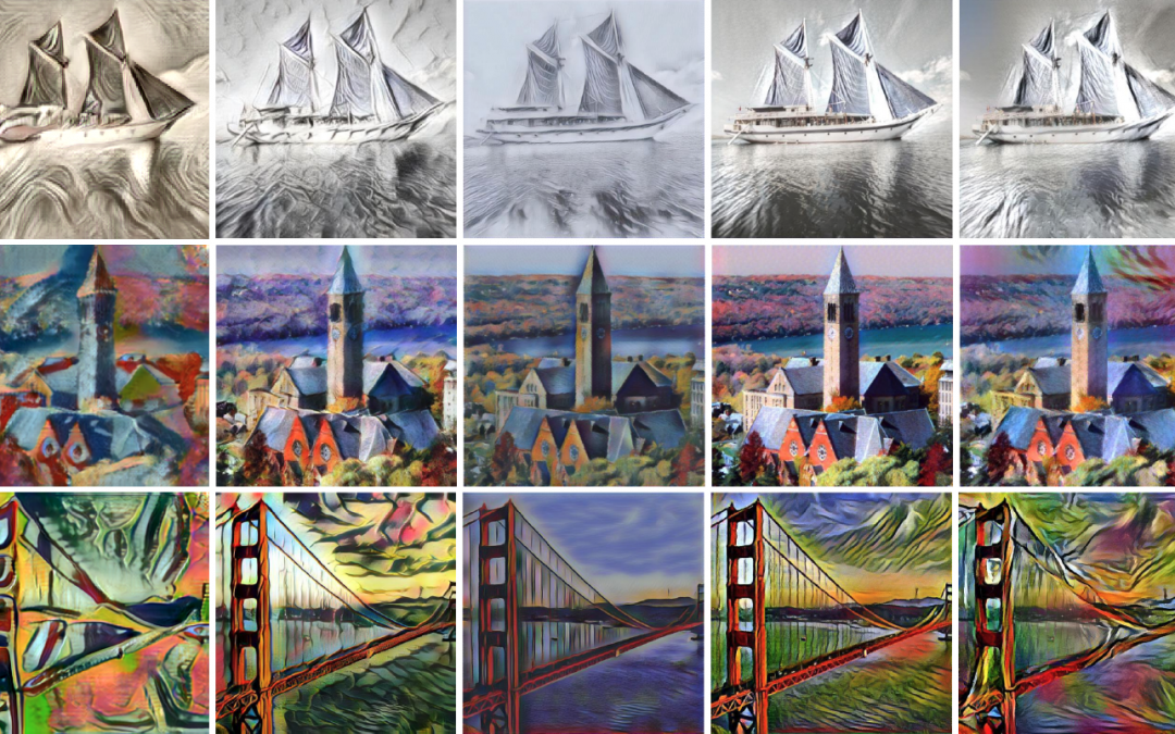 Adaptive Convolutions for Structure-Aware Style Transfer