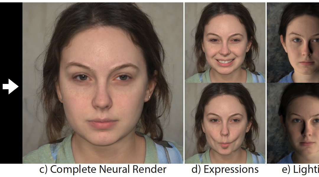Rendering with Style: Combining Traditional and Neural Approaches for High-Quality Face Rendering